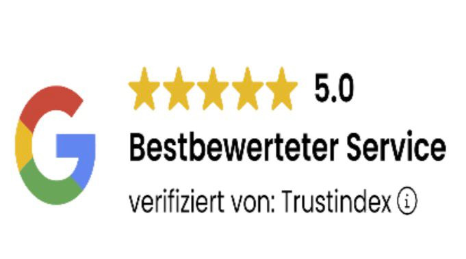 Google-Bewertung: 5,0 Sterne, bestbewerteter Service